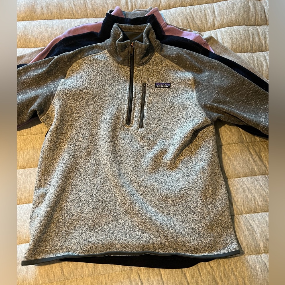 Gray Patagonia Quarter Zip